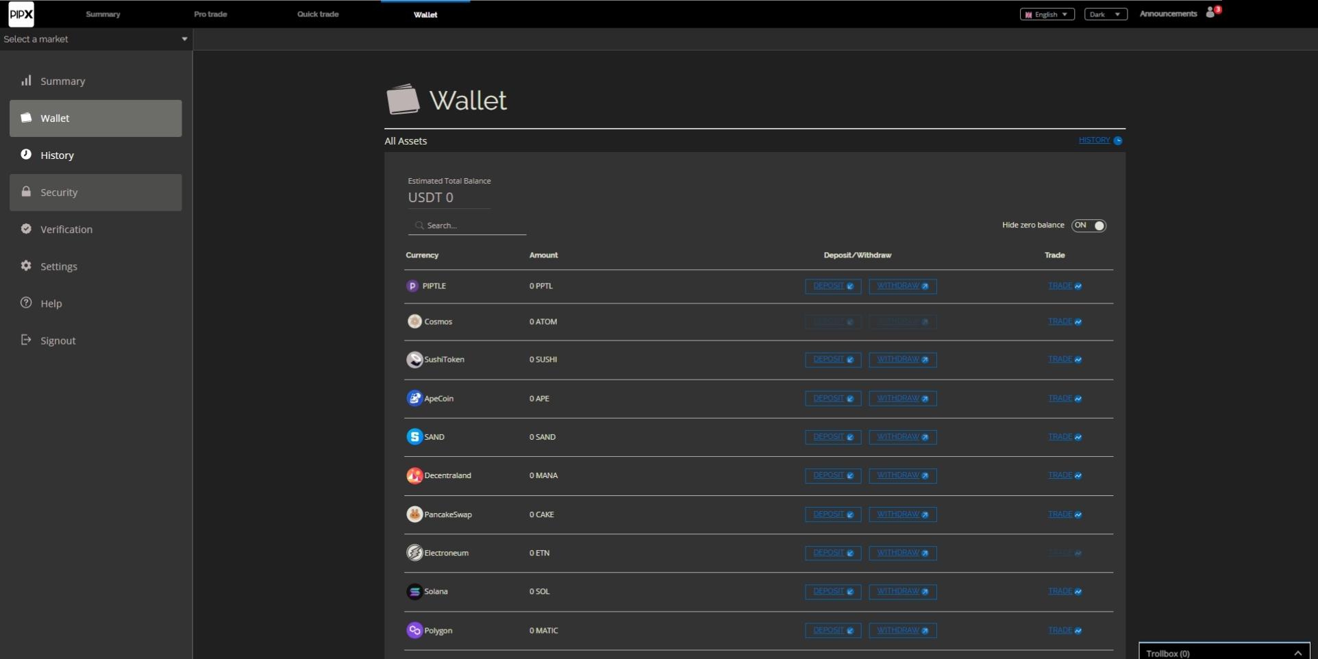 pipx wallet